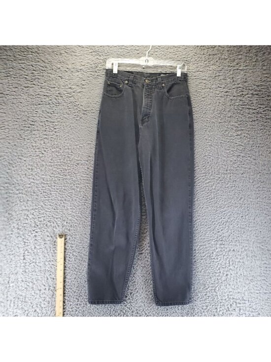 Eddie Bauer Denim - Eddie Bauer Jeans Womens Size 10 Black Denim Straight Relaxed Fit USA *Read*